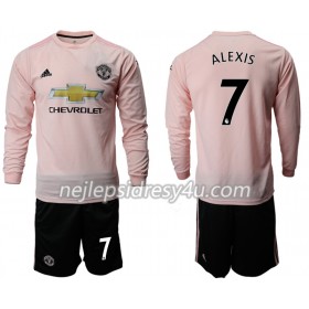 Fotbalový Dres Manchester United ALEXIS 7 Dětské Venkovní 2018/19 Dlouhý Rukáv